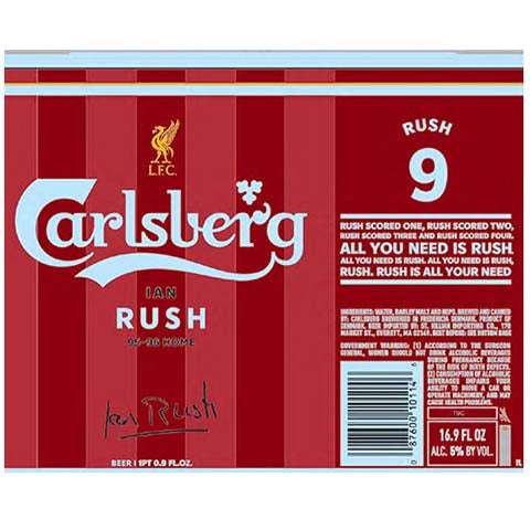 Carlsberg Rush 9 by Carlsberg, beer label
