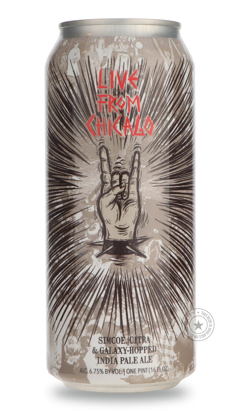 Live From Chicago / Crushed By Giants by Hop Butcher For the World, beer label