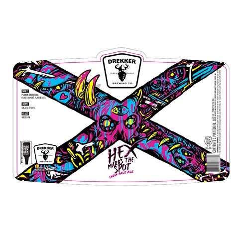 Drekker Hex Marks The Spot IPA by Drekker Brewing Company, beer label