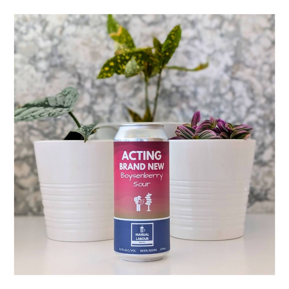 Acting Brand New Boysenberry Sour by Manual Labour Beer Co., beer label
