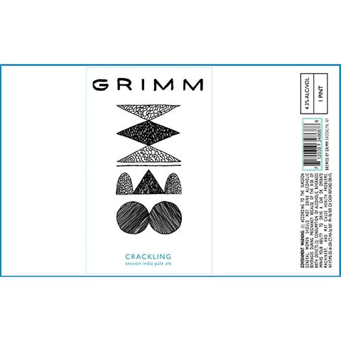 Grimm Crackling Session IPA by Grimm Artisanal Ales, beer label