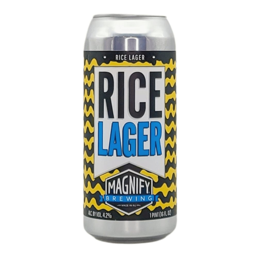 Rice Lager by Magnify Brewing Company, beer label