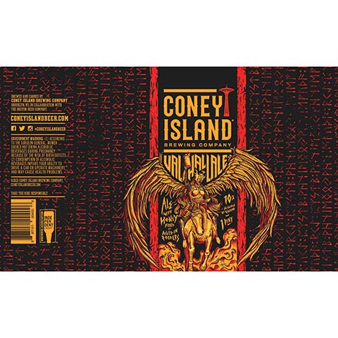 Coney Island Valhalle by Coney Island Beer, beer label