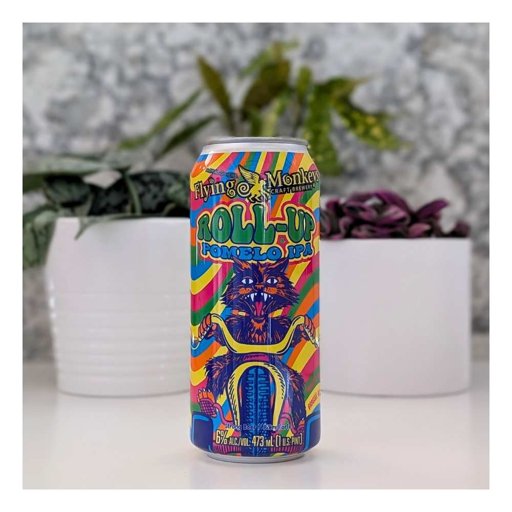 Roll-Up Pomelo IPA by Flying Monkeys Craft Brewery, beer label
