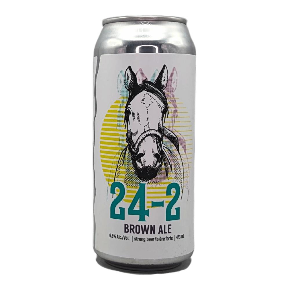 Brewing 24-2 Brown Ale by Blindman Brewery, beer label