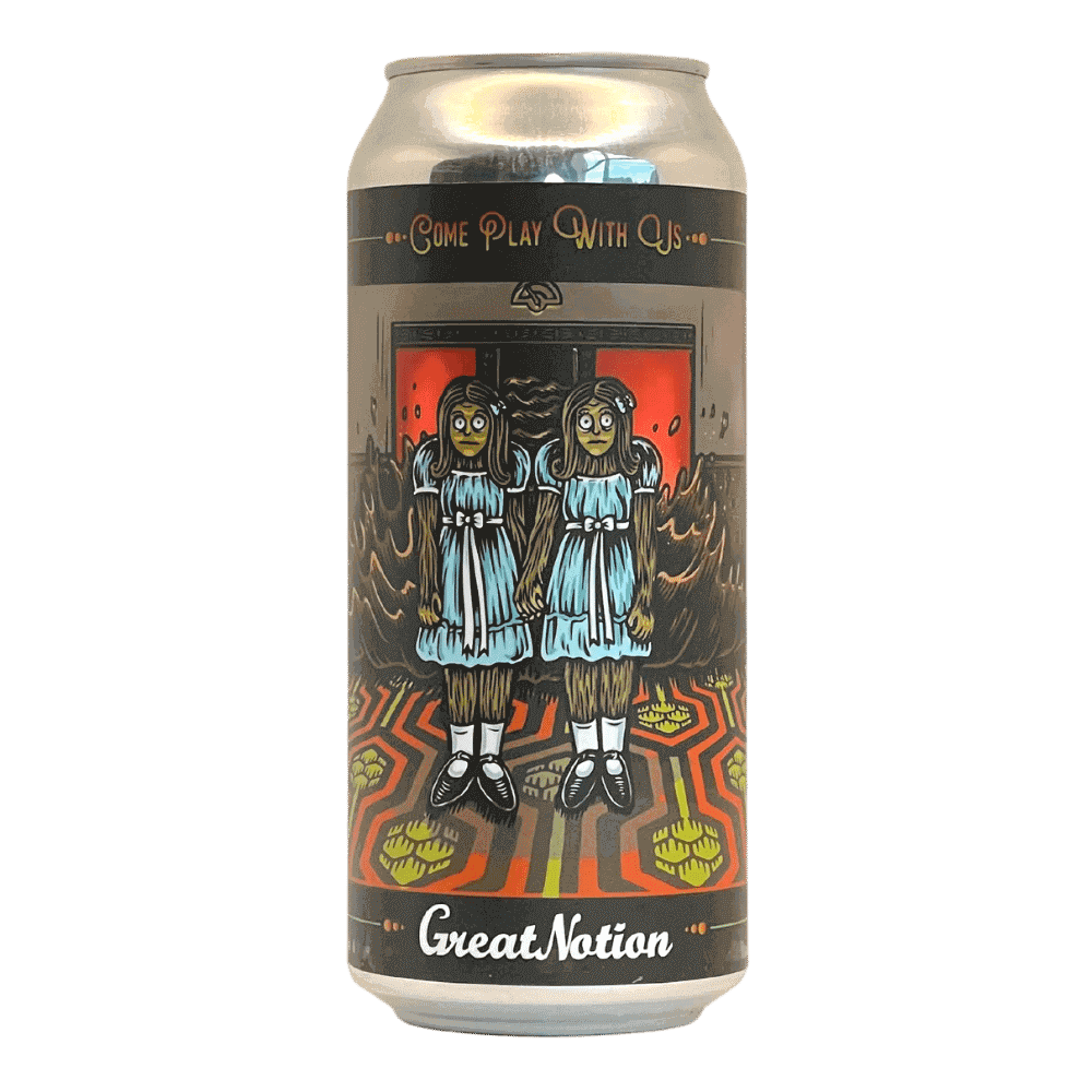 Come Play With Us Imperial Stout by Great Notion Brewing, beer label