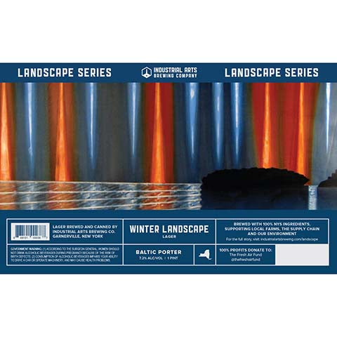 Industrial Arts Winter Landscape Lager by Industrial Arts Brewing Co., beer label