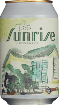Villa Sunrise by Television Brewing Co, beer label