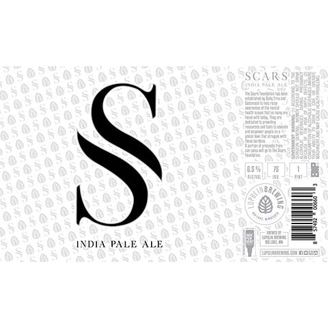 Lupulin Scars IPA by Lupulin Brewing, beer label