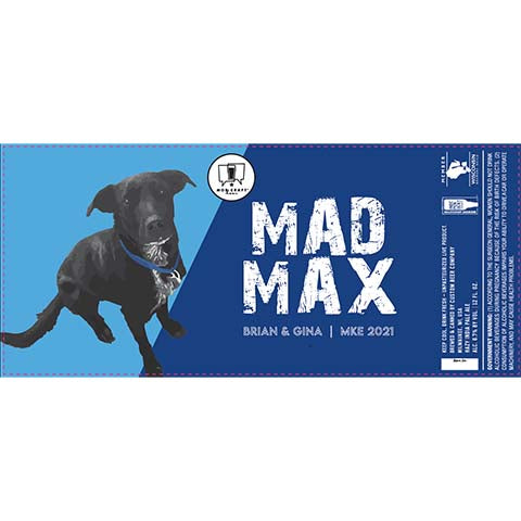 Custom Madmax Hazy IPA by Custom Beer Company, beer label