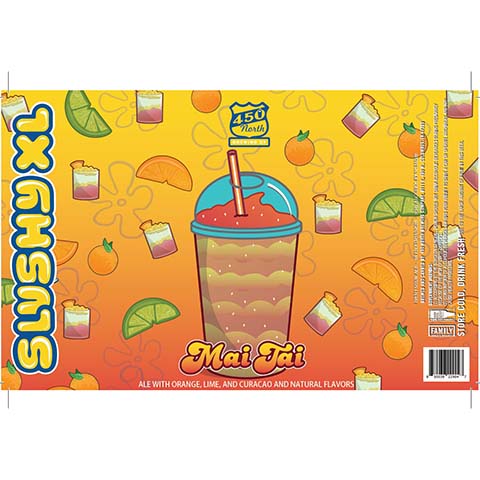 450 North Mai Tai Slushy XL Sour Ale by 450 North Brewing Company, beer label