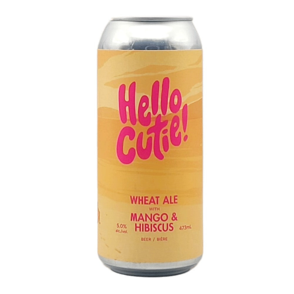 Hello Cutie! Mango & Hibiscus Wheat Ale by Born Brewing Co., beer label