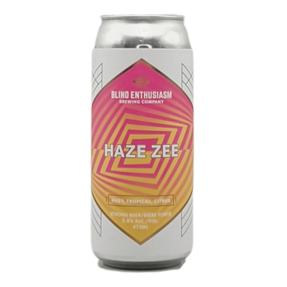 Haze Zee Hefeweizen by Blind Enthusiasm Brewing Company, beer label