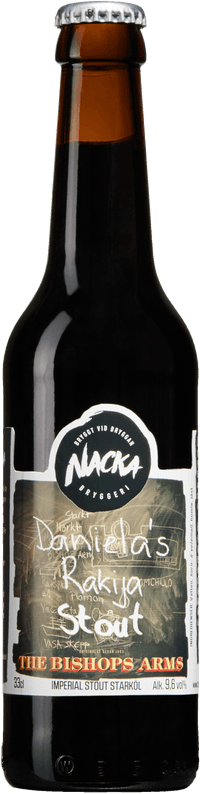 Nacka Daniela's Rakija Stout by Nacka Bryggeri, beer label