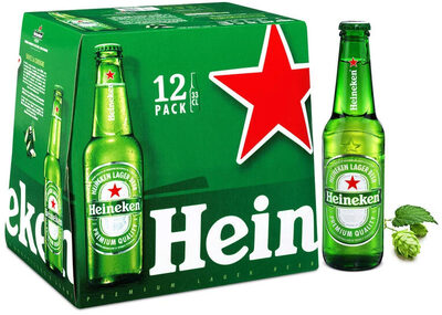 Bière blonde premium 5 by Heineken, beer label