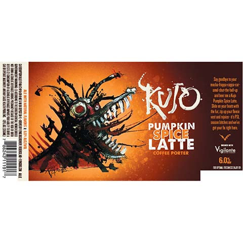 Flying Dog Pumpkin Spice Latte Coffee Porter by Flying Dog Brewery, beer label