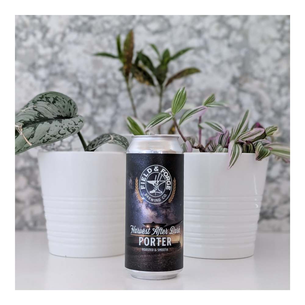Harvest After Dark Porter by Field & Forge Brewing Co., beer label