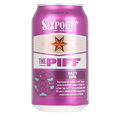 Sixpoint The Piff Hazy DIPA by Sixpoint Brewery, beer label