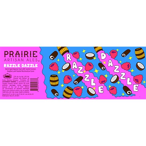 Prairie Razzle Dazzle Imperial Stout by Prairie Artisan Ales, beer label