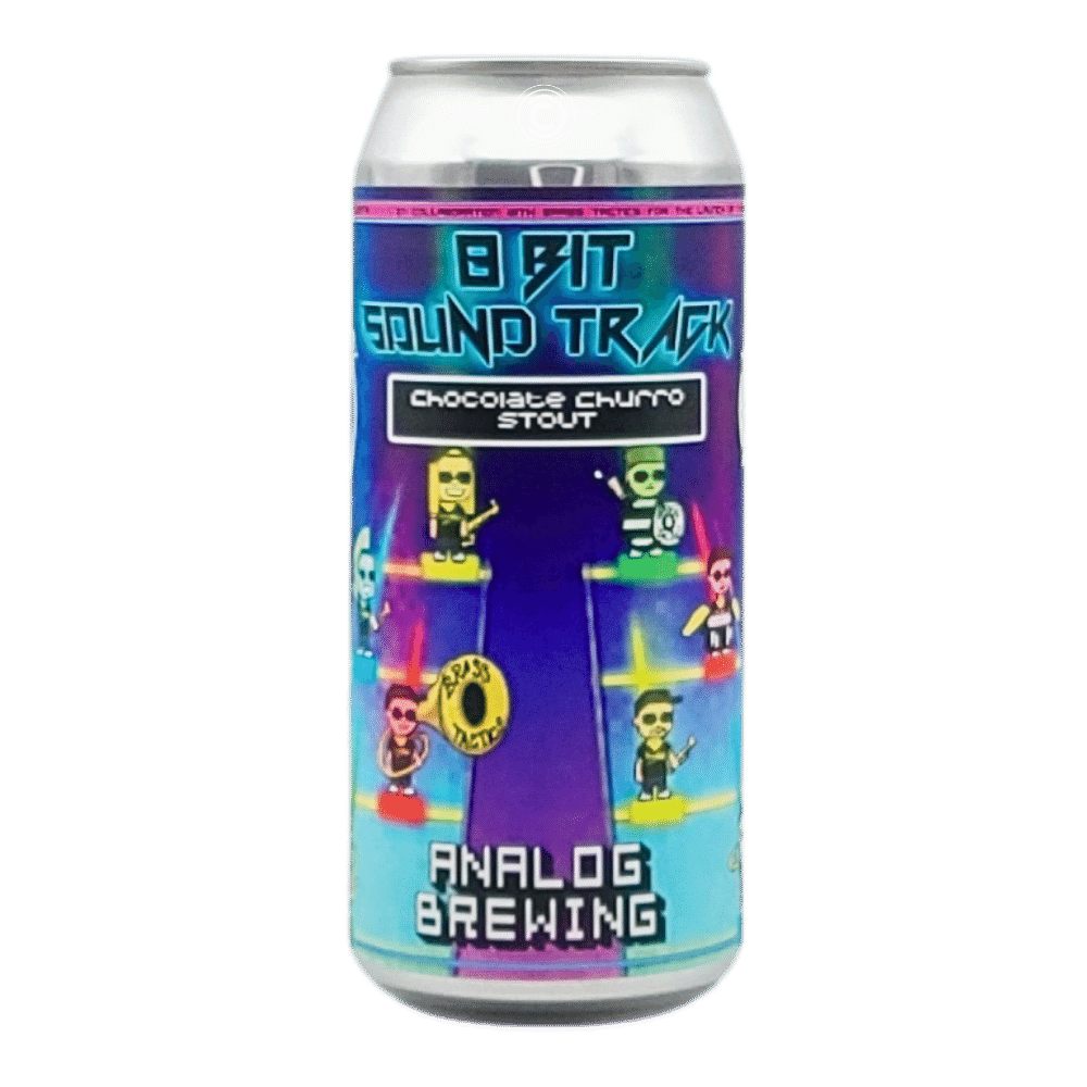 8-Bit Sound Track Chocolate Churro Stout by Analog Brewing Company, beer label