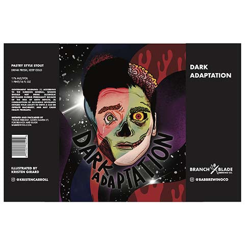 Twelve Percent Dark Adaptation Pastry Stout by Twelve Percent Beer Project, beer label