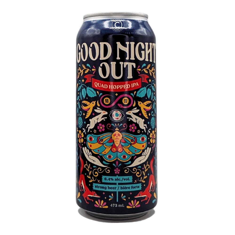 Good Night Out (2025) Hazy IPA by Small Gods Brewing Co., beer label