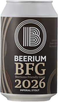 Beerium BFG Beriums Friendly Giant by Beerium Kraftölsbryggeri, beer label