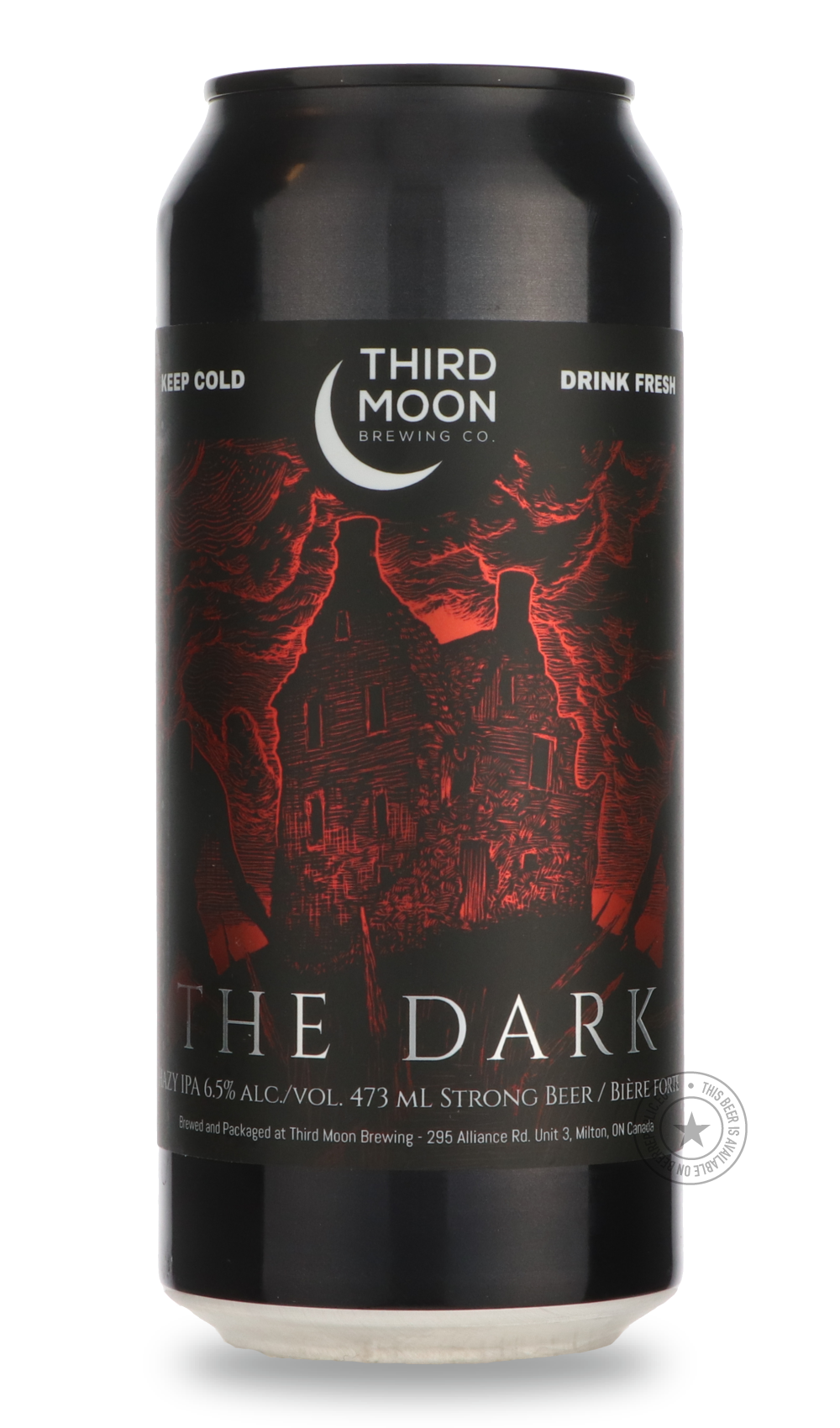 The Dark by Third Moon, beer label