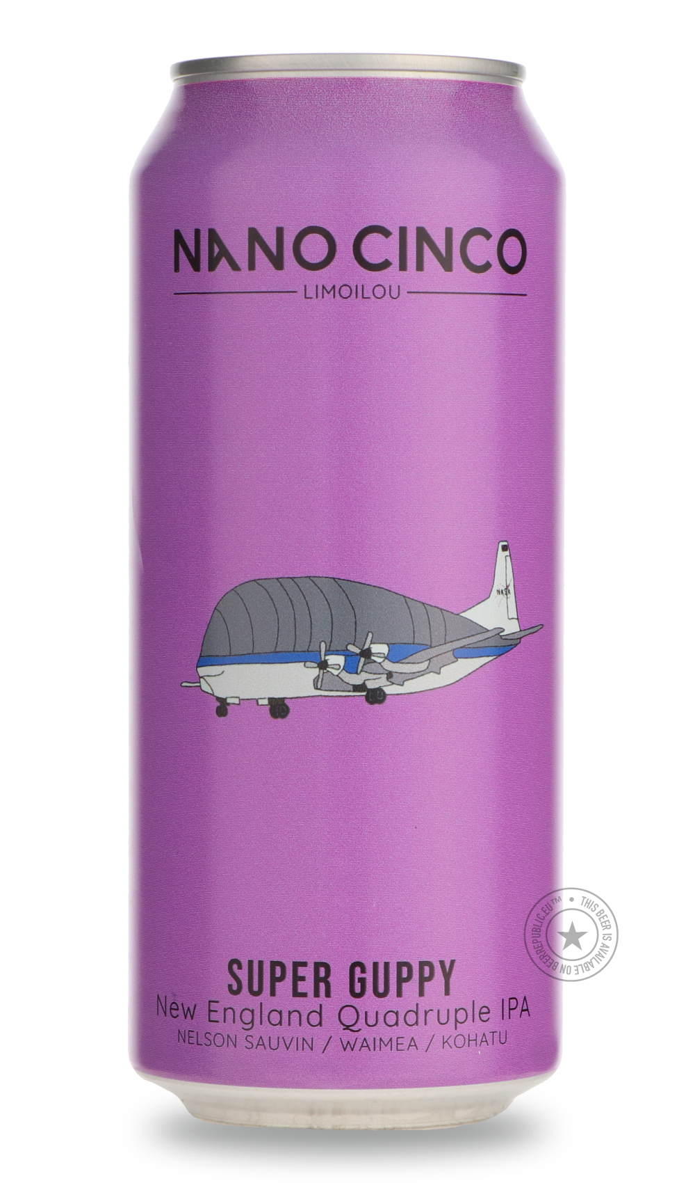 Super Guppy by Nano Cinco, beer label