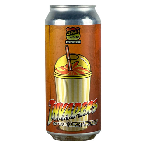 450 North Slushy XL Invaders of the Lost Fruit Sour by 450 North Brewing Company, beer label