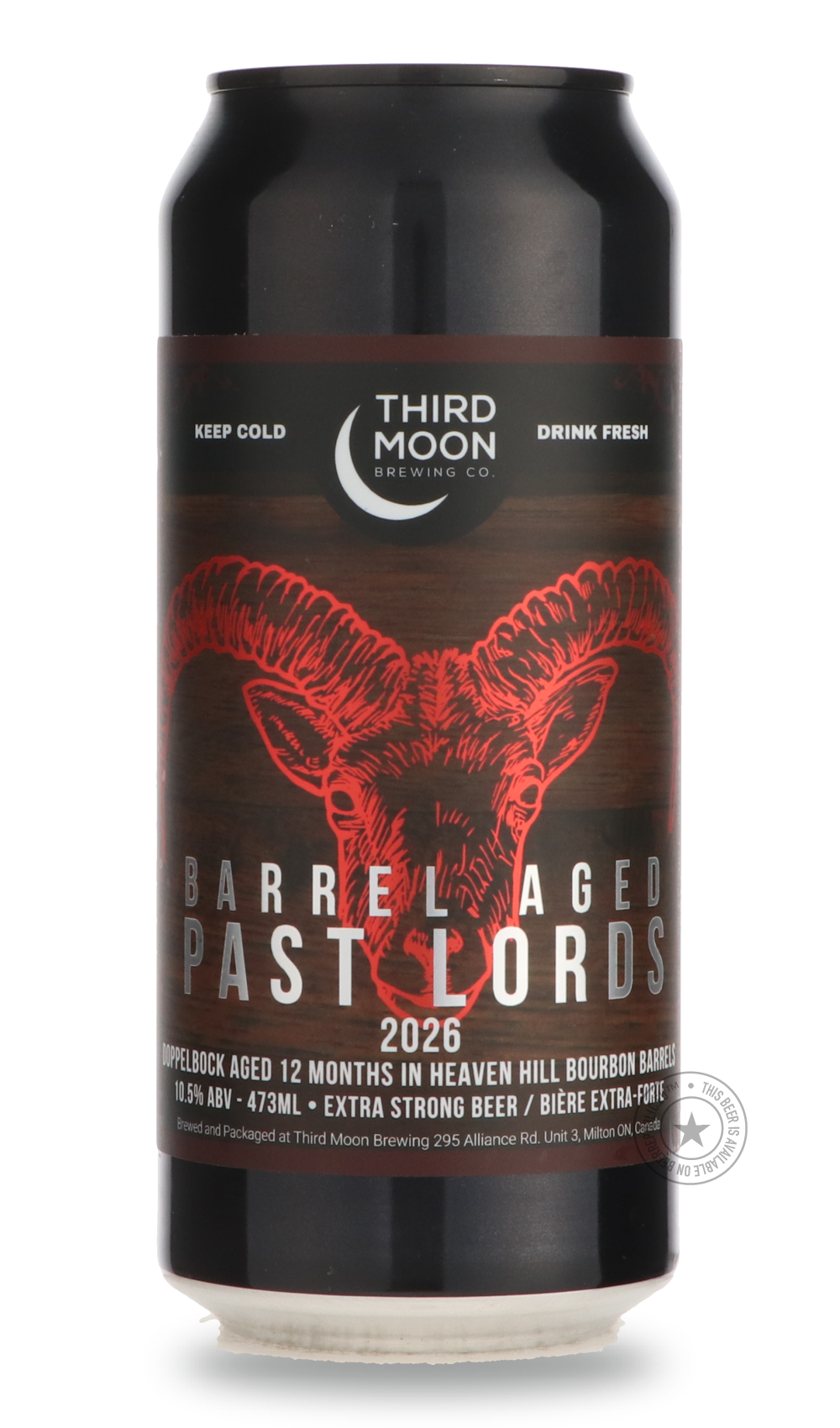 Barrel Aged Past Lords by Third Moon, beer label