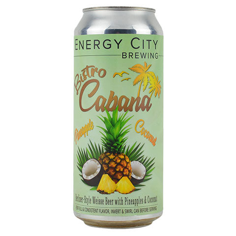 Energy City Bistro Cabana Pineapple & Coconut Sour by Energy City Brewing, beer label