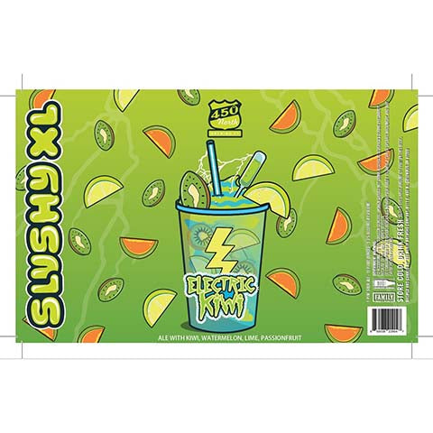 450 North Electric Kiwi Sour Ale by 450 North Brewing Company, beer label