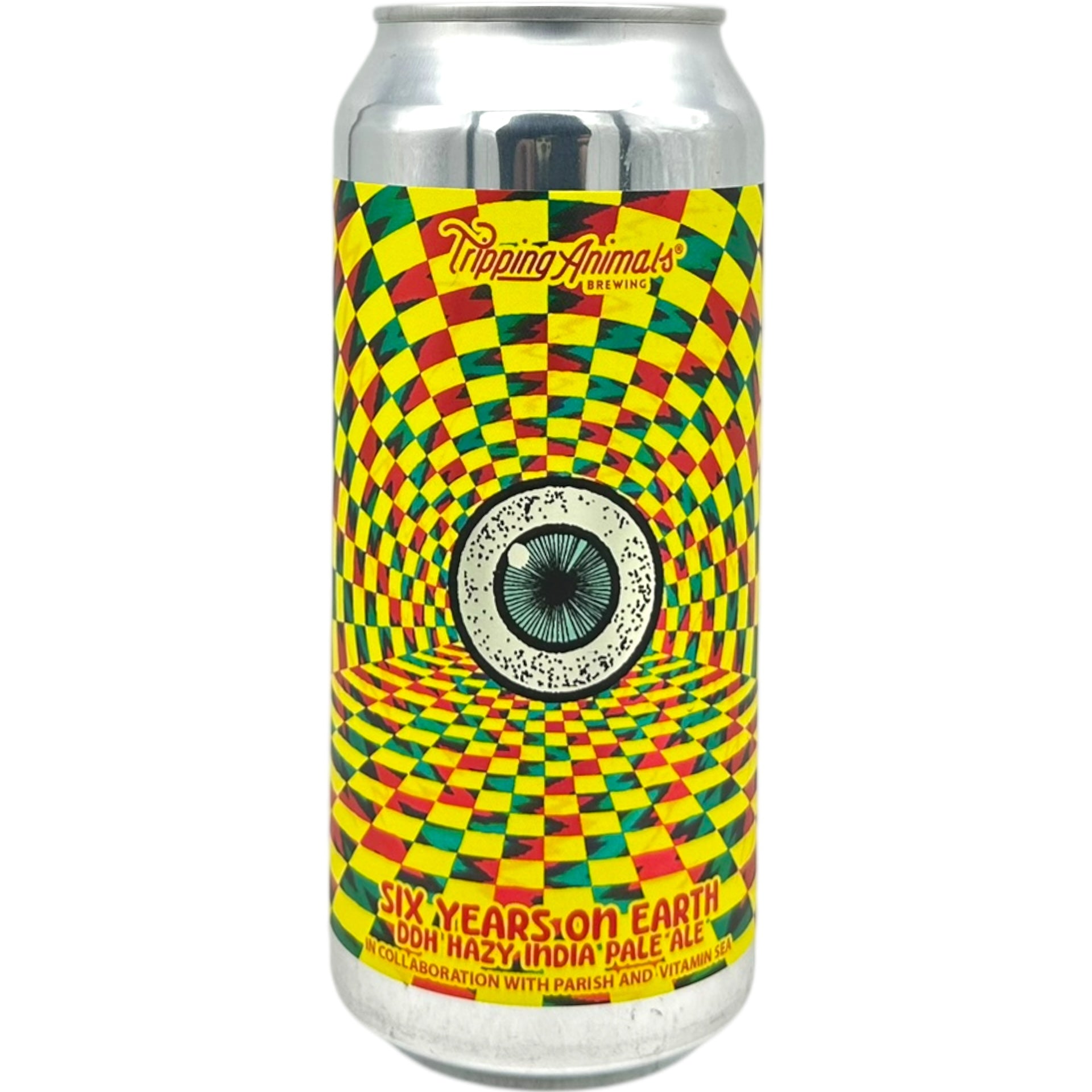 Tripping Animals x Parish x Vitamin Sea Six Years On Earth by Tripping Animals Brewing Co., beer label