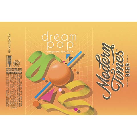 Modern Times Dream Pop IPA by Modern Times Beer, beer label