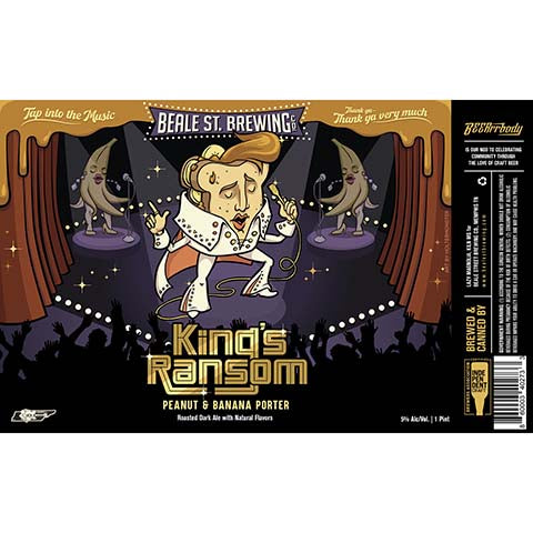 Beale Street King's Ransom Dark Ale by Beale Street Brewing Co., beer label
