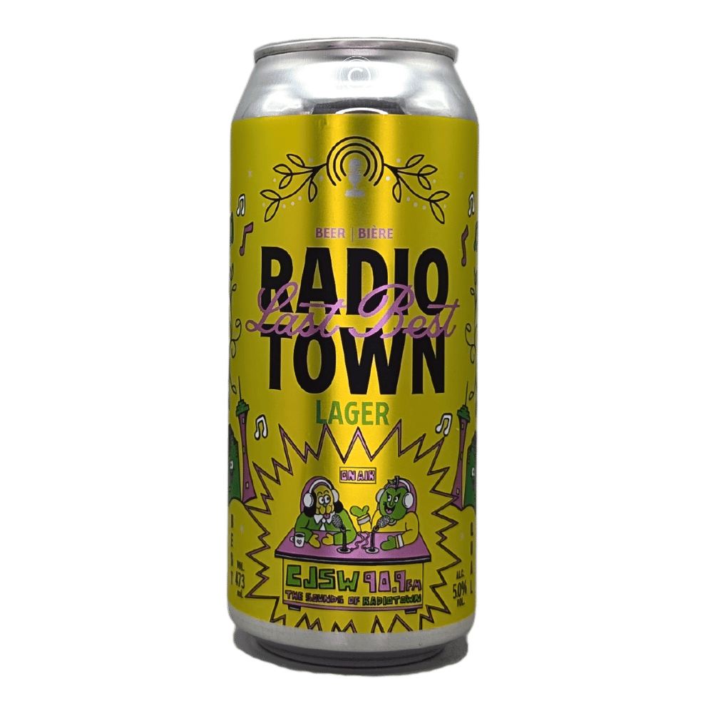 Radio Town Lager by Last Best Brewing & Distilling, beer label