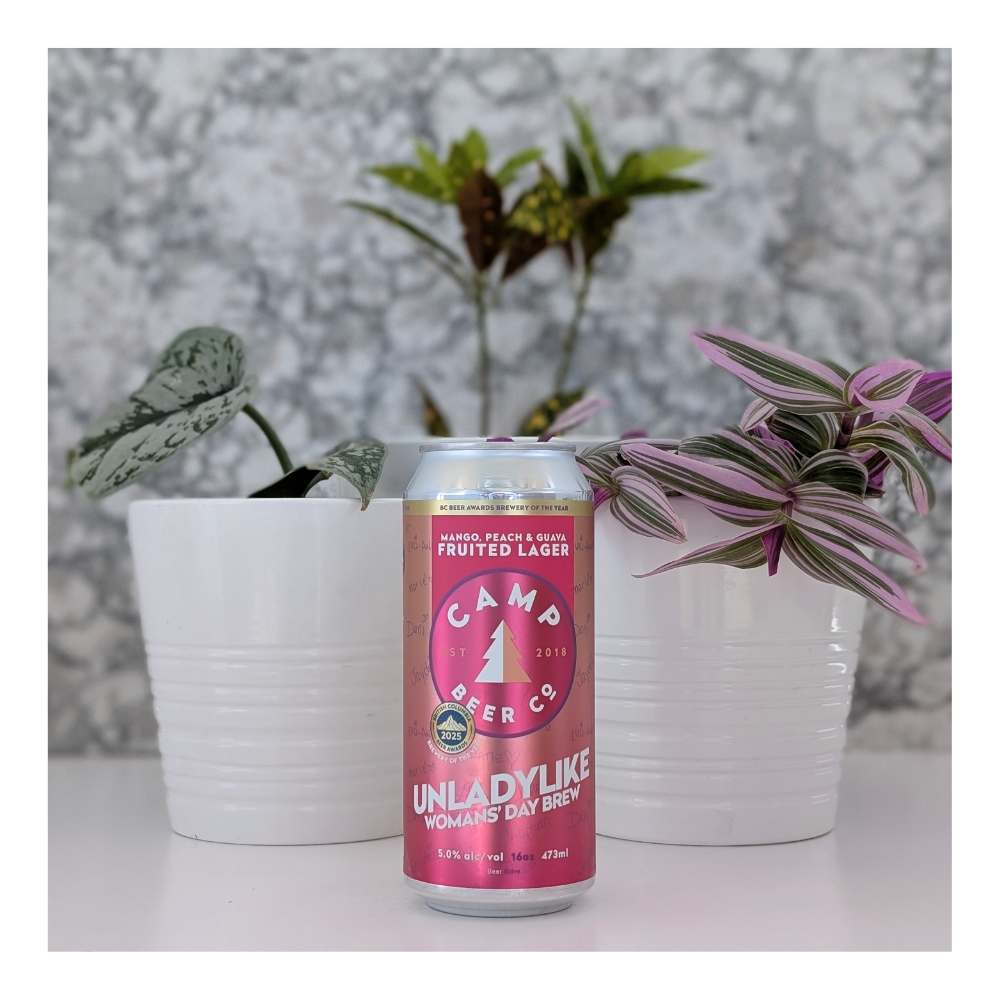 Unladylike Fruited Hopped Lager by Camp Beer Co., beer label