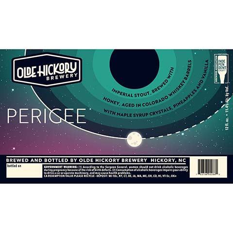 Olde Hickory Perigee Imperial Stout by Olde Hickory Brewery, beer label