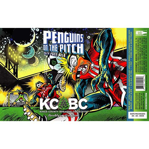 Kings County Brewers Collective Penguins on the Pitch Hazy Pale Ale by Kings County Brewers Collective, beer label