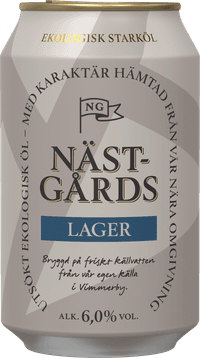 Nästgårds Lager Ekologisk by Åbro Bryggeri, beer label