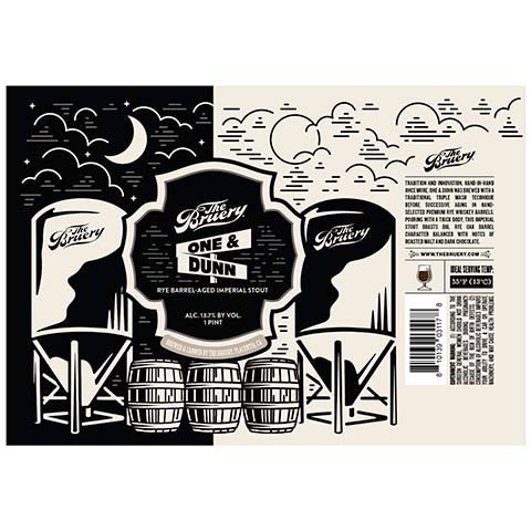 Bruery One & Dunn Imperial Stout by The Bruery, beer label