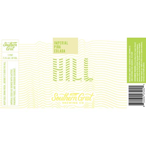 Southern Grist Imperial Pina Colada Hill by Southern Grist Brewing Company, beer label