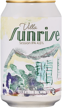 Villa Sunrise SIPA by Television Brewing Co, beer label