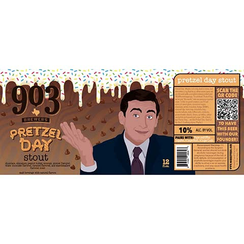 903 Brewers Pretzel Day Stout by 903 Brewers, beer label