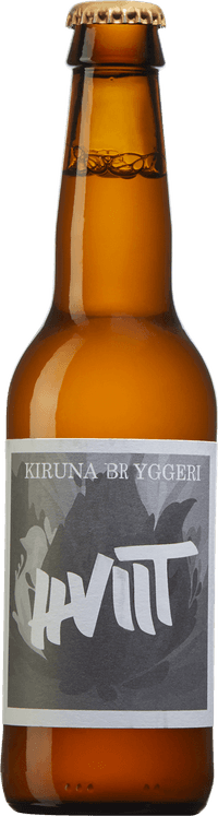 Hviit by Kiruna Bryggeri, beer label