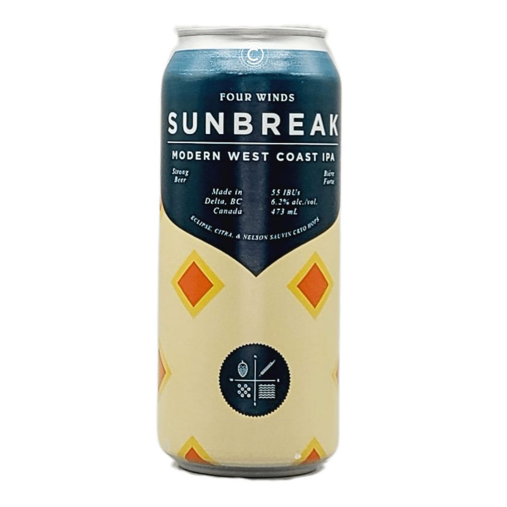 Co. Sunbreak West Coast IPA by Four Winds Brewing, beer label