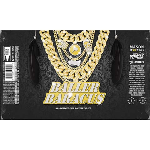 Mason Ale Works Baller Baracus Barleywine Ale by Mason Aleworks, beer label