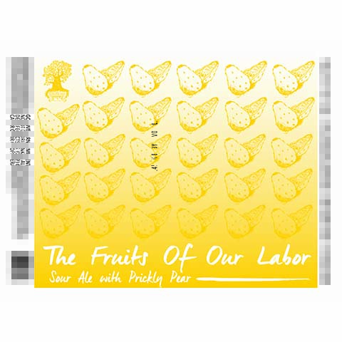 Burley Oak The Fruits Of Our Labor Sour Ale (Prickly Pear) by Burley Oak Craft Brewery, beer label