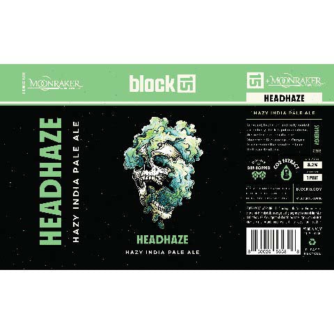 Block 15 Headhaze Hazy IPA by Block 15, beer label